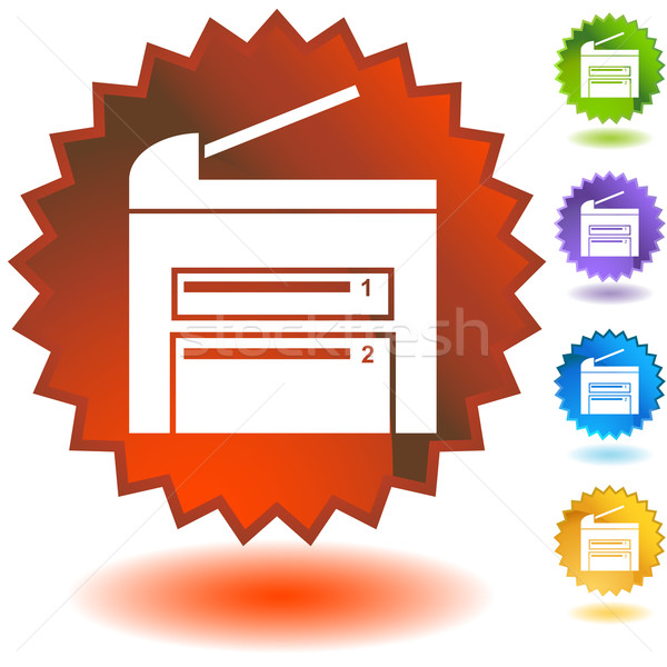 Printer Icons Stock photo © cteconsulting