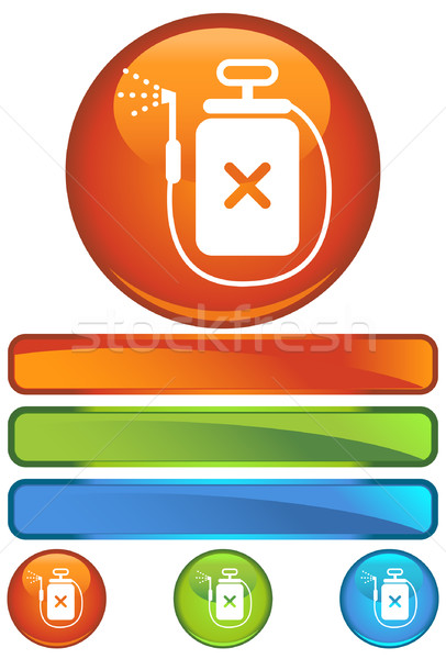 Square web buttons - Spray Stock photo © cteconsulting