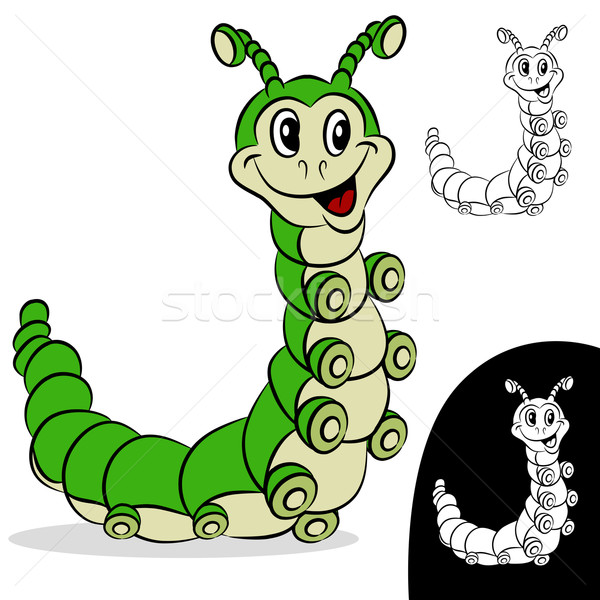 Caterpillar Cartoon Character Stock photo © cteconsulting