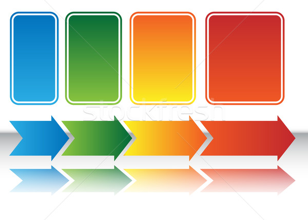 Wärme Karte arrow Tabelle Bild Business Stock foto © cteconsulting