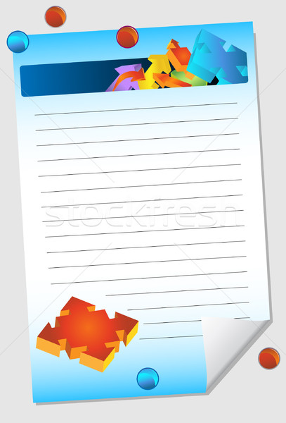 Direction Arrow Notepad Stock photo © cteconsulting