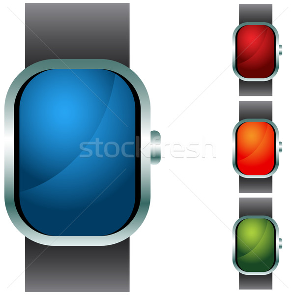Wristband Button Icon Set Stock photo © cteconsulting