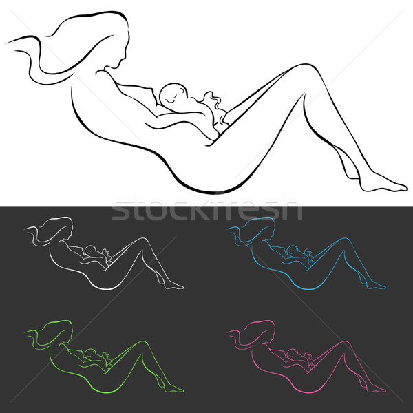 出産 母親 赤ちゃん 配信 女性 女性 ストックフォト © cteconsulting