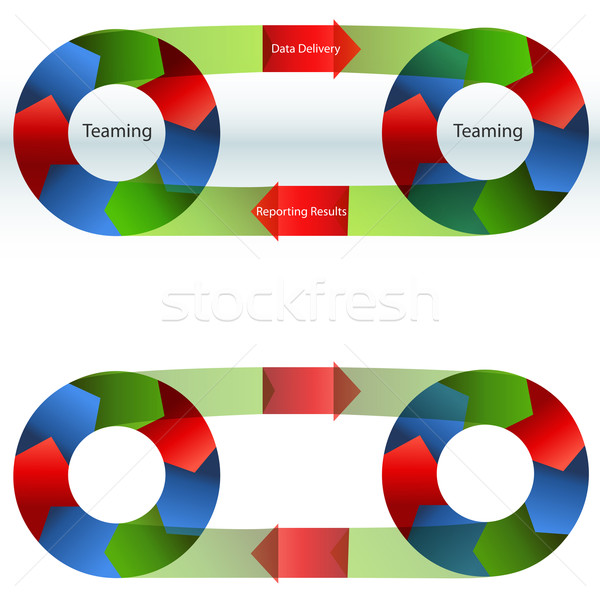 Daten Lieferung Prozess Tabelle Bild Business Stock foto © cteconsulting