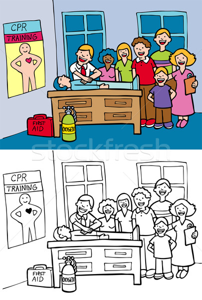 CPR Class Stock photo © cteconsulting