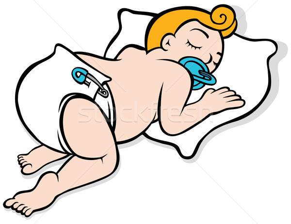 Bébé drap couche image garçon [[stock_photo]] © cteconsulting