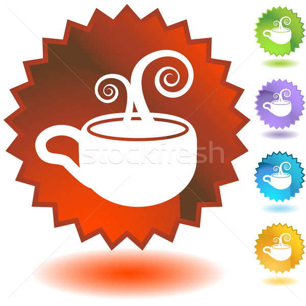 Tasse de café icône image alimentaire café design [[stock_photo]] © cteconsulting