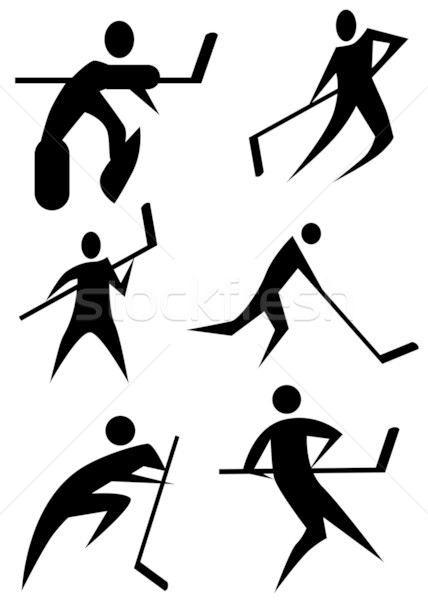 Hockey Stick Figure Set Stock photo © cteconsulting