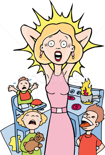 Stressed Mom Stock photo © cteconsulting