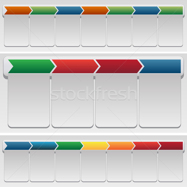 Chevron Chart Set Stock photo © cteconsulting