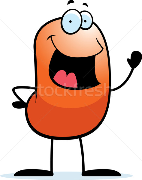 Heureux cartoon souriant orange [[stock_photo]] © cthoman