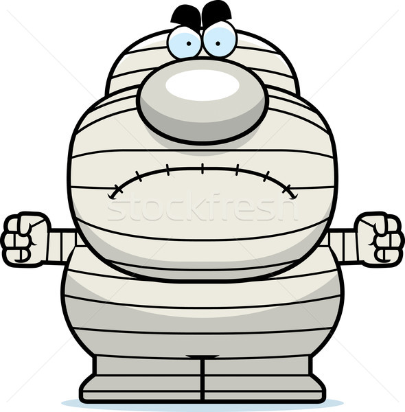Angry Cartoon Mummy Stock photo © cthoman