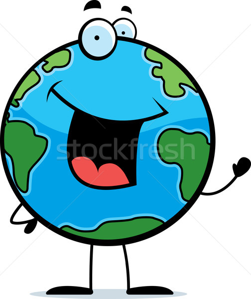 PÄƒmant Fericit Desen Animat Planet Earth Zambitor Ilustratie Vectoriala C Cthoman 8729959 Stockfresh