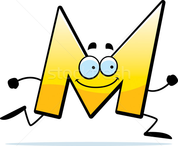 Cartoon M Running Stock photo © cthoman