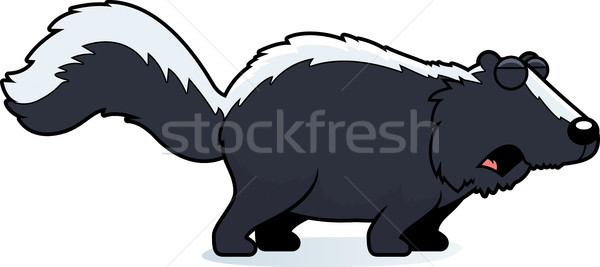 Cartoon Skunk Howling Stock photo © cthoman