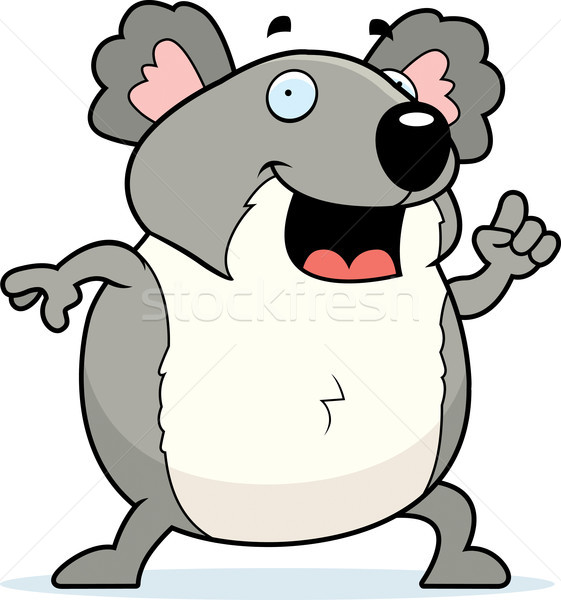 [[stock_photo]]: Koala · idée · heureux · cartoon