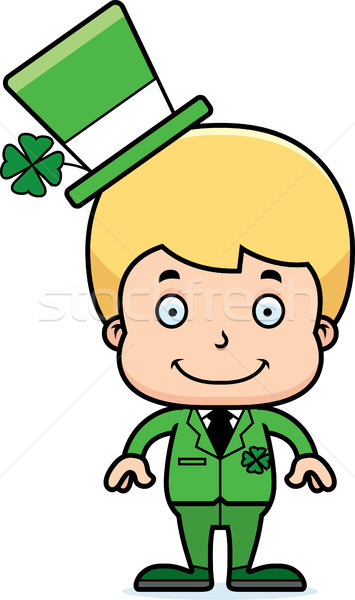 Cartoon Smiling Irish Boy Stock photo © cthoman