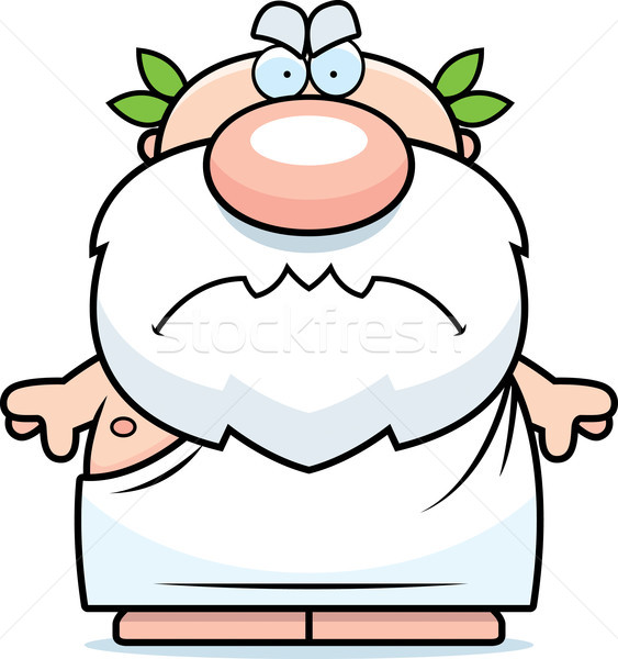 Cartoon Angry Greek Stock photo © cthoman