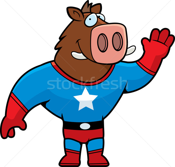 Superhero Boar Stock photo © cthoman