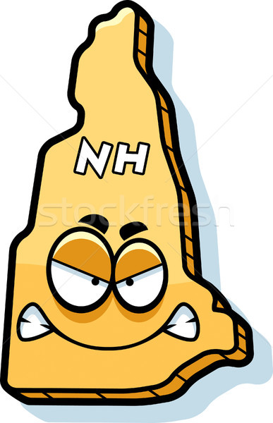 Cartoon Angry New Hampshire Stock photo © cthoman