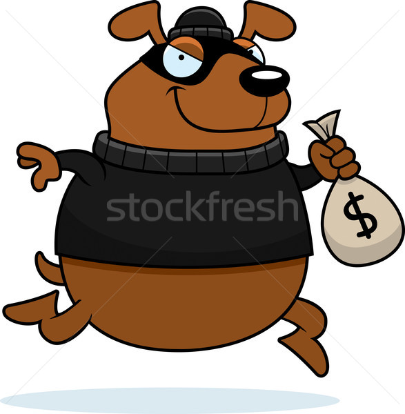 Cartoon Dog Burglar Stock photo © cthoman