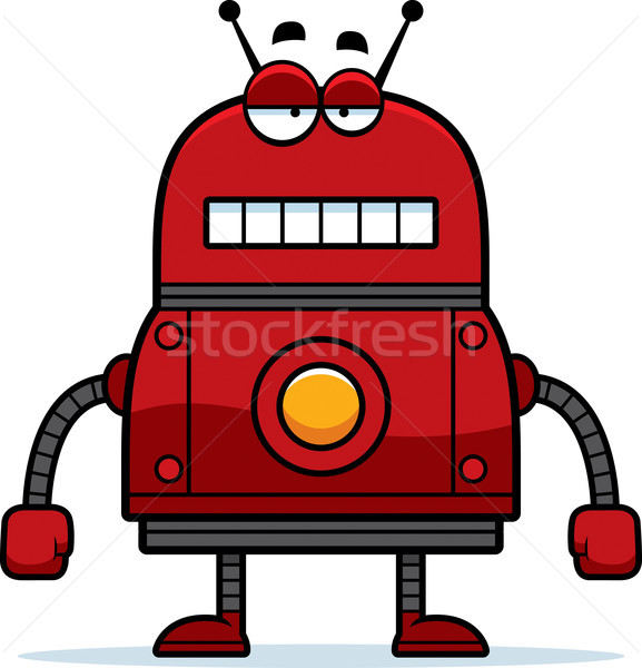 Unemotional Red Robot Stock photo © cthoman