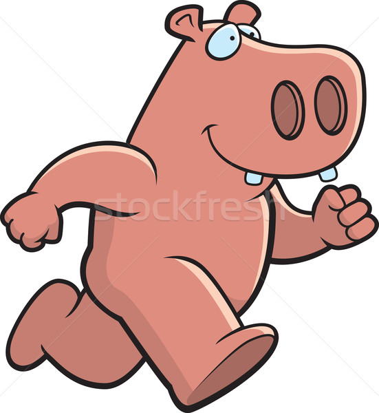 Hippo Running Stock photo © cthoman