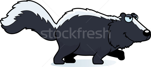 Cartoon Skunk Stalking Stock photo © cthoman