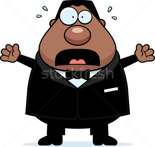 Cartoon Groom Scared Stock photo © cthoman