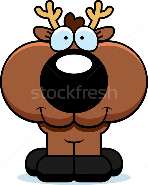 Cartoon Deer Smiling Stock photo © cthoman