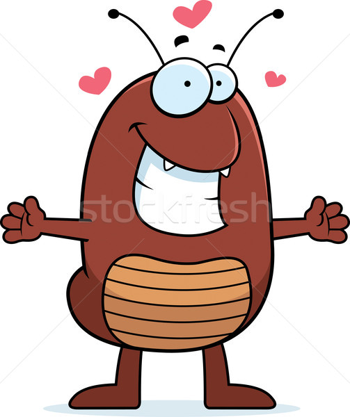 Stock photo: Cartoon Flea Hug