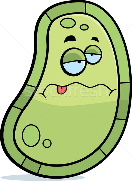 Beteg bacilus rajz zöld színes néz Stock fotó © cthoman