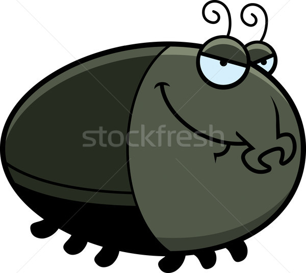 Sly cartoon scarabeo illustrazione animale grafica Foto d'archivio © cthoman
