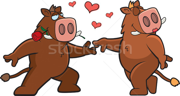 Boar Romance Stock photo © cthoman