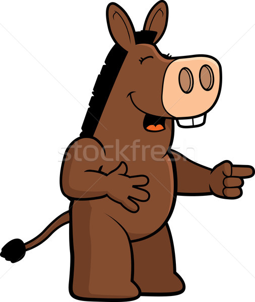 Donkey Laughing Stock photo © cthoman