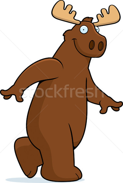 Stock photo: Moose Walking