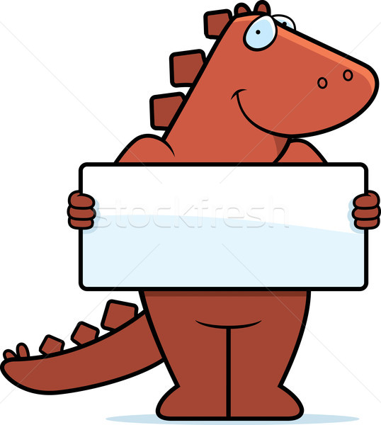 Dinosaur Sign Stock photo © cthoman