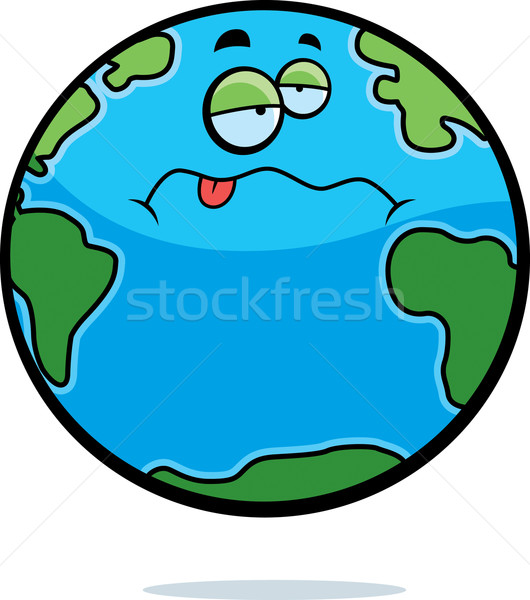 Bolnav PÄƒmant Desen Animat Planet Earth Glob Lume Ilustratie Vectoriala C Cthoman 6171348 Stockfresh