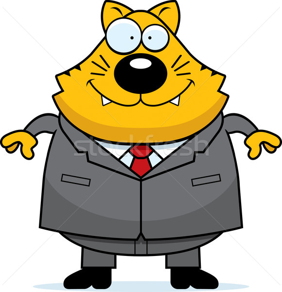 Fat Cat Smiling Stock photo © cthoman