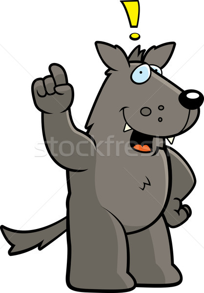 Сток-фото: волка · Идея · счастливым · Cartoon · собака
