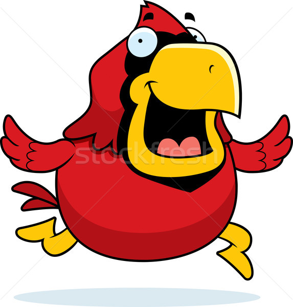 Cartoon Cardinal Running Stock photo © cthoman