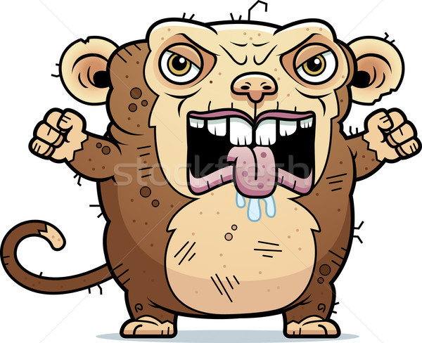 Angry Ugly Monkey Stock photo © cthoman