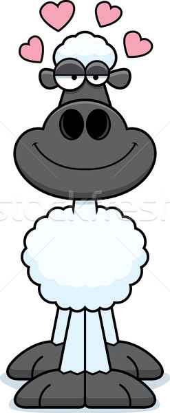 Cartoon ovejas amor ilustración feliz Foto stock © cthoman