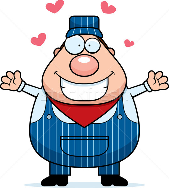 Train Conductor Hug Stock photo © cthoman