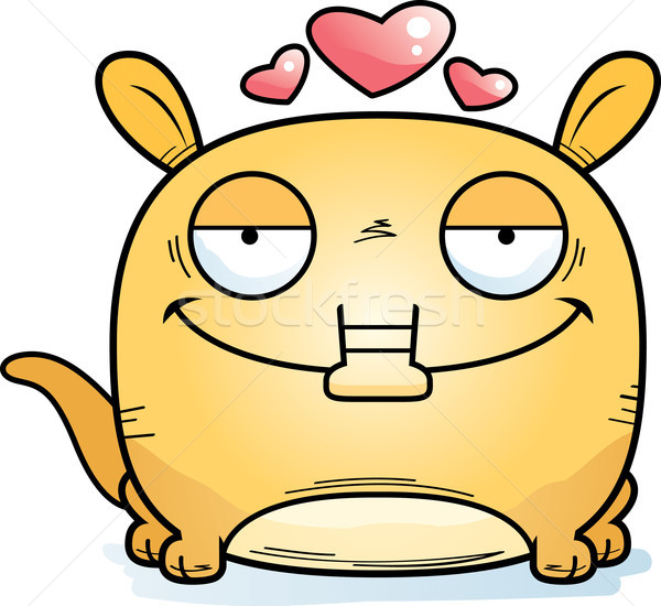 Cartoon любви иллюстрация мало счастливым животного Сток-фото © cthoman