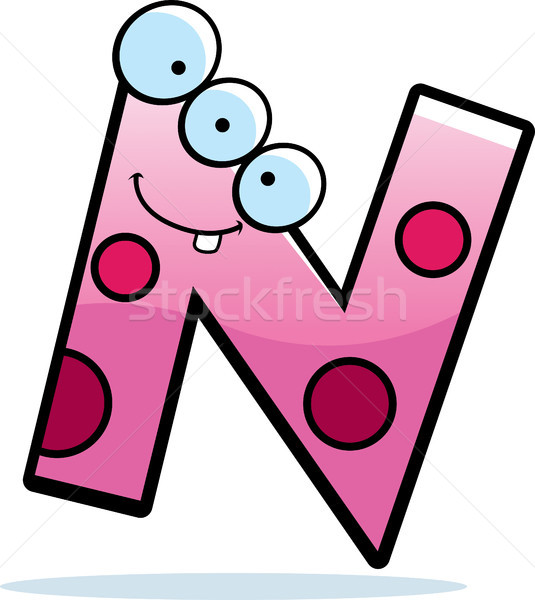 Stock photo: Letter N Monster