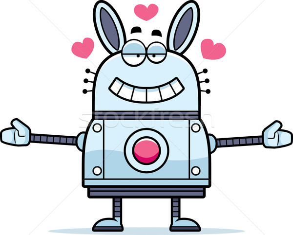 Robot Rabbit Hugging Stock photo © cthoman