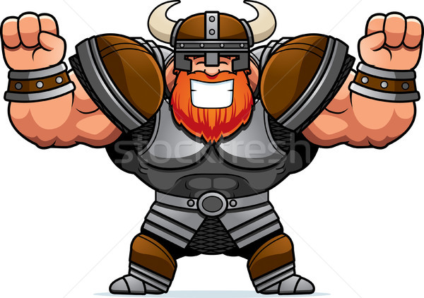 Cartoon viking illustrazione uomini persona Foto d'archivio © cthoman
