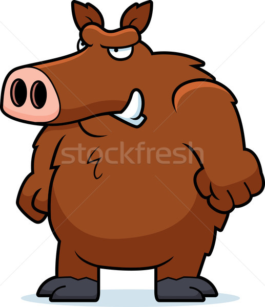 Angry Boar Stock photo © cthoman