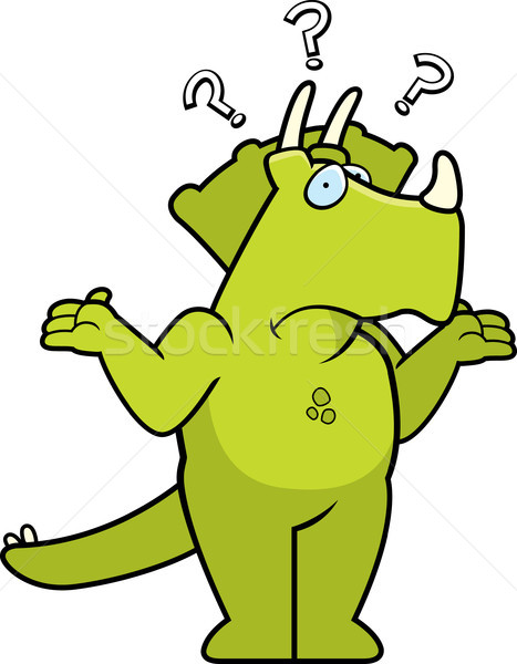 Dinoszaurusz zavart rajz néz állat Stock fotó © cthoman